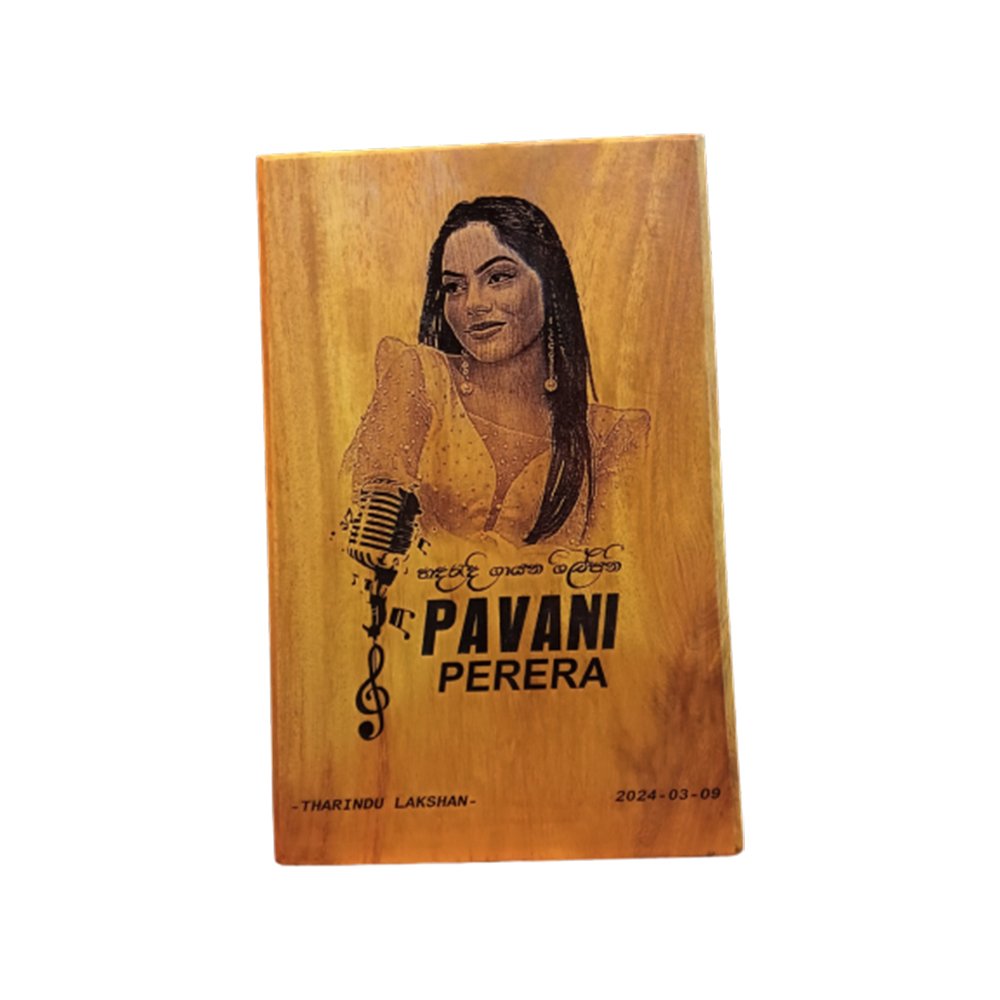 Custom Laser-Engraved Wooden Photo