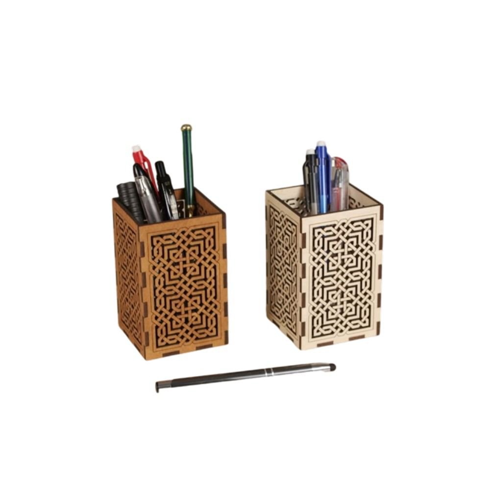 Customizable Wooden Pencil Holder