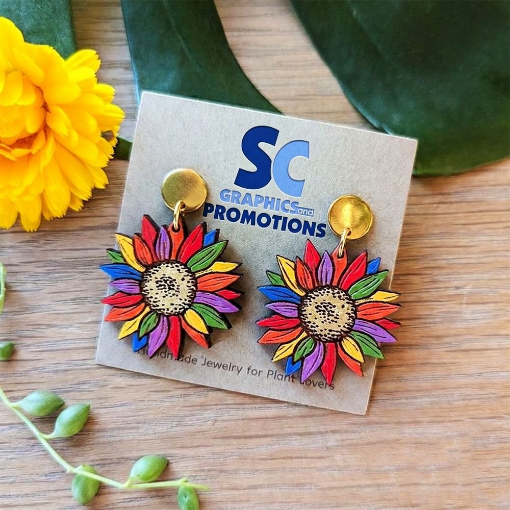 Wooden Dangle Earrings