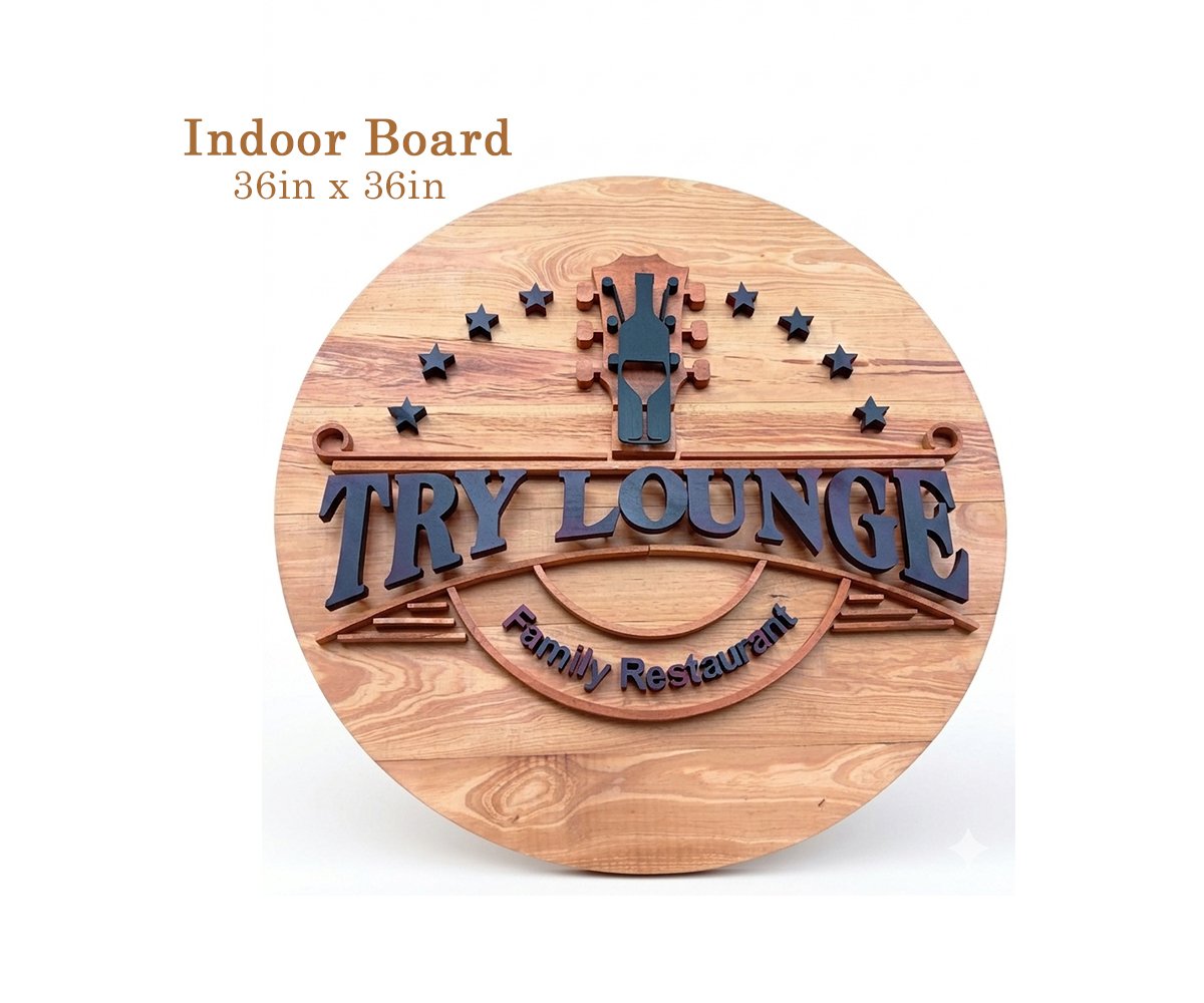 WoodBoard Sign - Name Board - Buy Online SC Graphics Sri Lanka