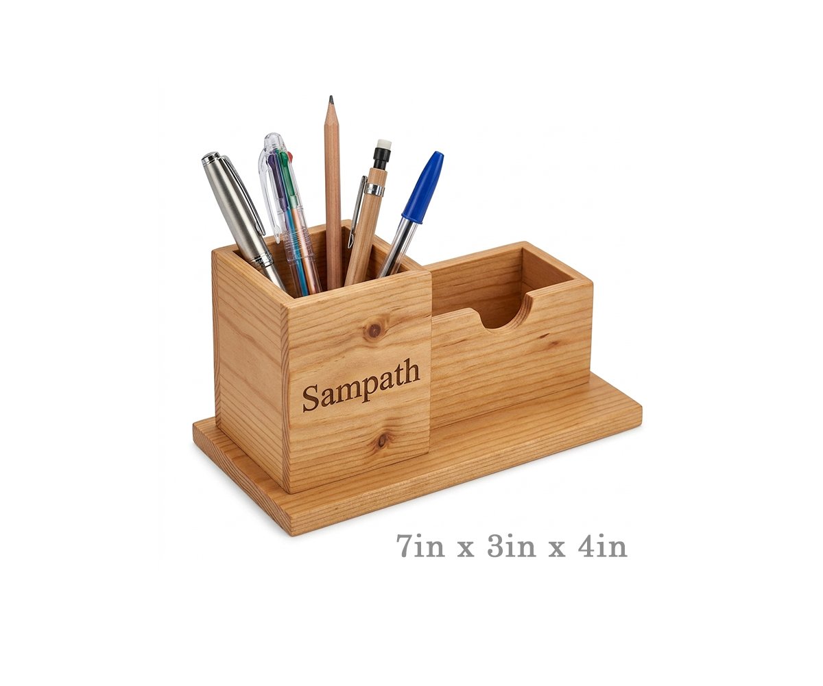 Woody Pen Organizer