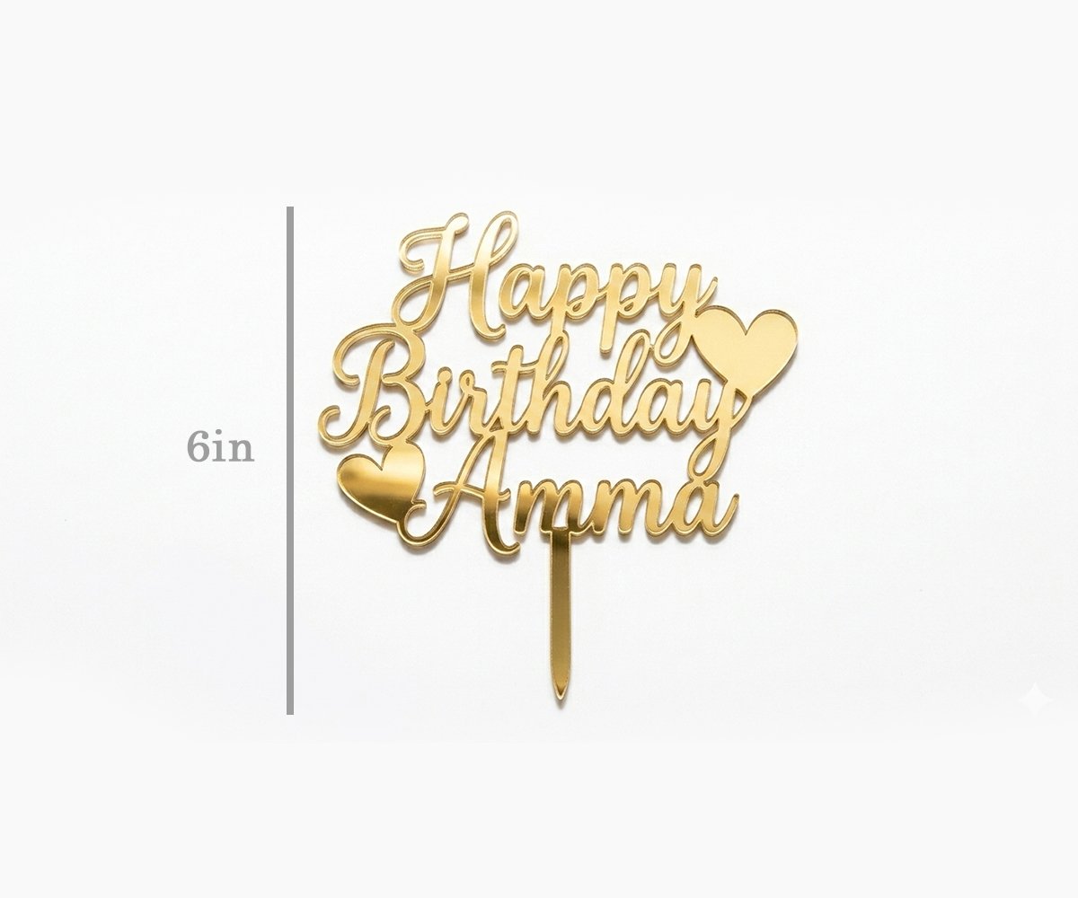 AuraGlitz Cake Topper - Product Image 5 - SC Graphics Sri Lanka