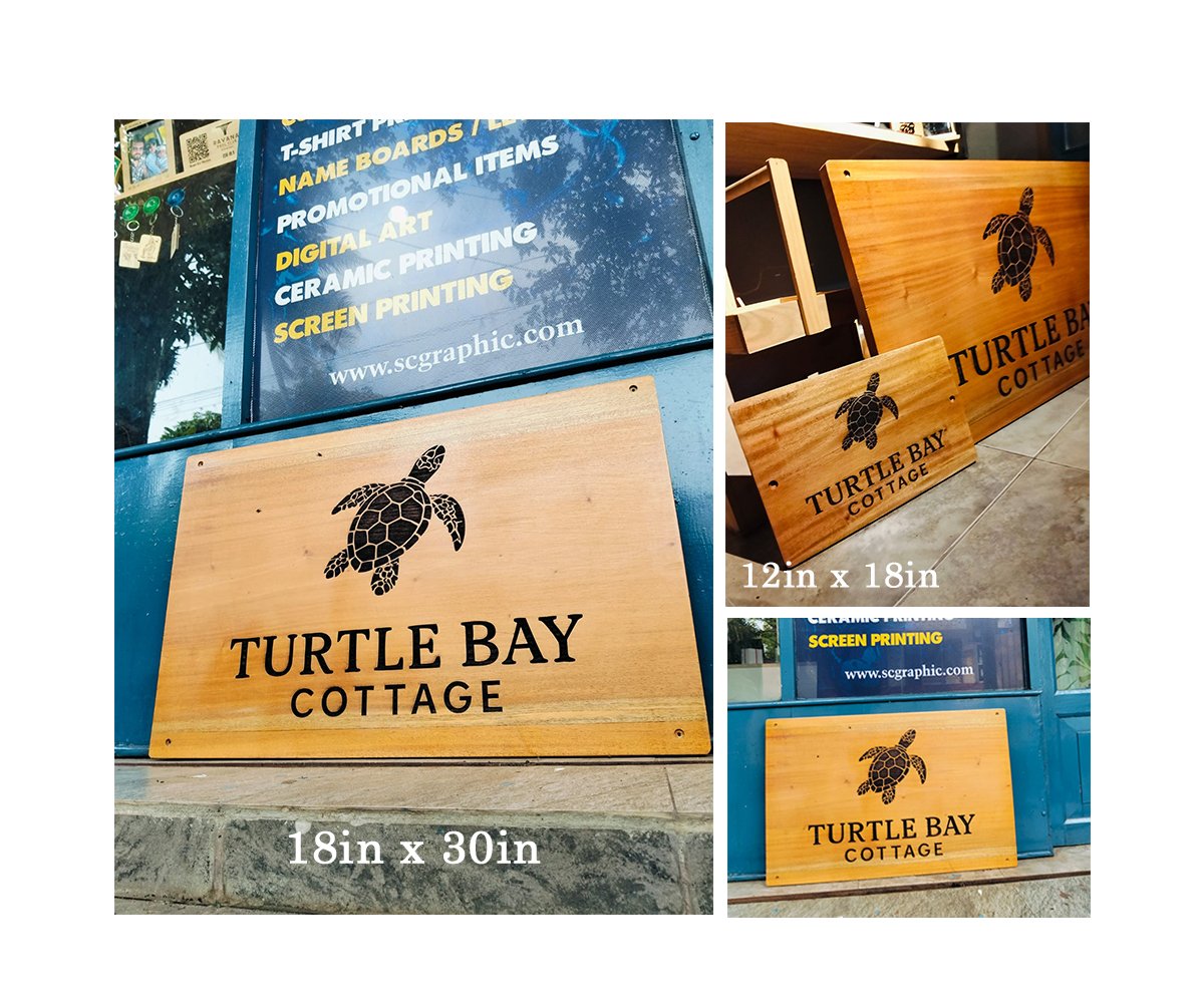 WoodWink Nameboard (18in x 30in) - Buy Online SC Graphics Sri Lanka