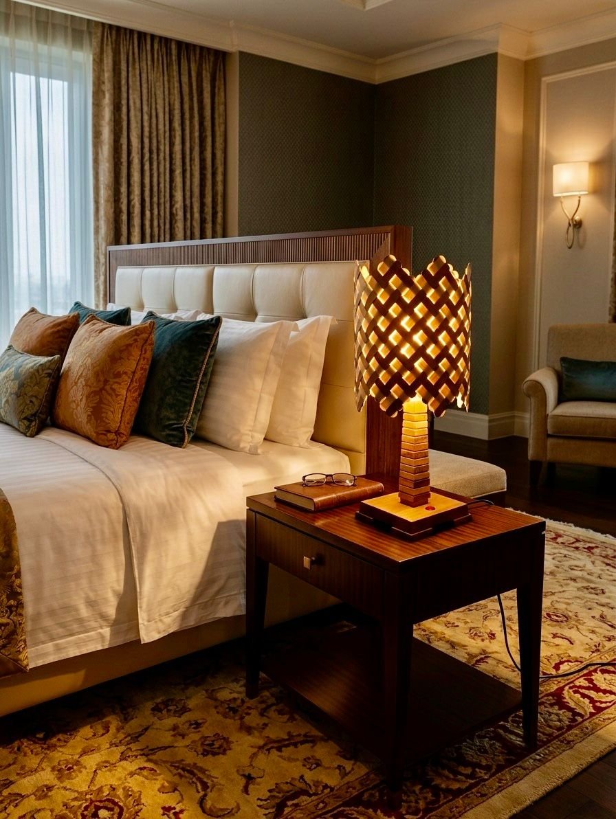 WeaveGlow Handmade Table Lamp - Product Image 3 - SC Graphics Sri Lanka